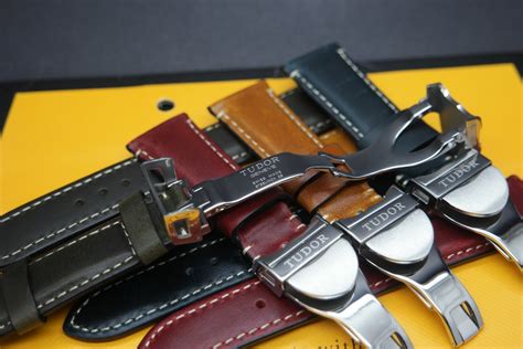 tudor style leather strap|official tudor watch straps.